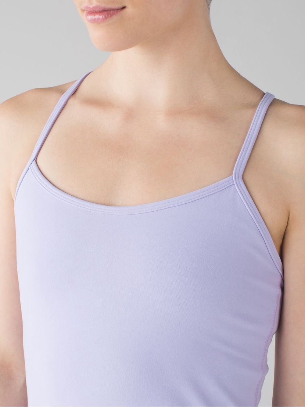 Lululemon flow Y tank light purple, cropped